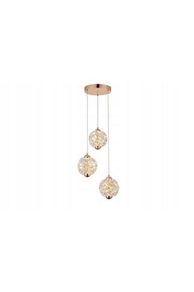 Reality Lustră suspendată aurie, candelabru auriu glamour Meduza LED 344103-26