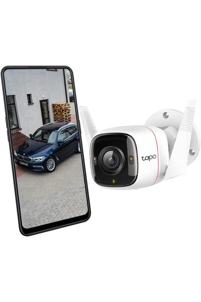 C320WS, 2K 4MP Dış Mekan Wi-Fi/Ethernet Güvenlik Kamerası, Hareket Algılama, IP66 Su Geçirmez, 30m S