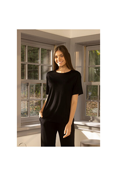 Penelope Tricou de damă cu mânecă scurtă negru - Colecția Baily