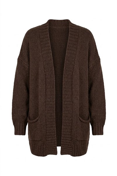 Noa&Noa Oversize Cardigan with Pockets - Brown Brown