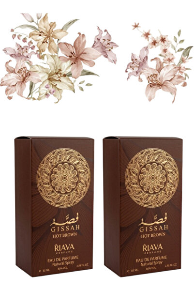 RIAVA PERFUMES قطعتان من عطر جيسة بني ساخن 85 مل