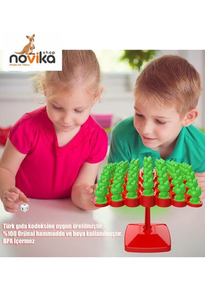 Genel Markalar Kurbağa Denge Ebeveyn Çocuk Etkileşimi Oyunu Eğitici Oyuncak K...
