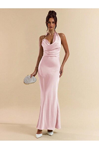 Sheya Rochie maxi, roz