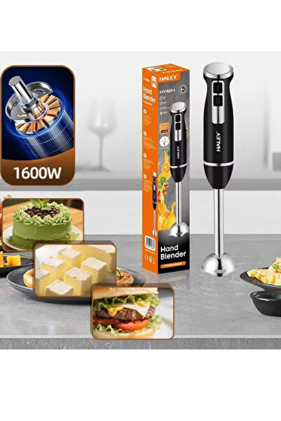 HALEY Halee 1600W Electric Hand Blender Household Multifunctional 4 Blades Electric Juicer Blender