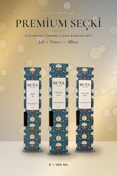 Ruta Premium 3'lü seçki - Bambu Oda Kokusu 3x100ml