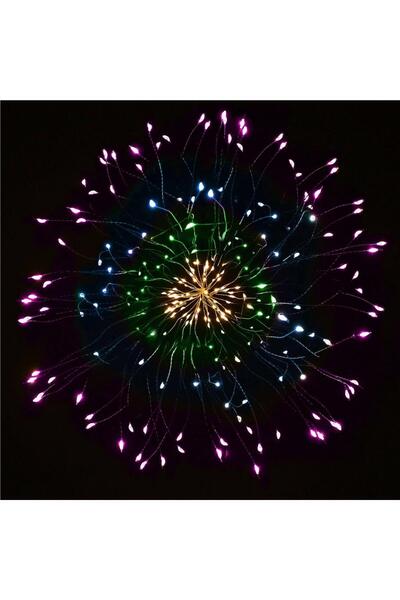 unbranded Instalatie lumina decorativa STAR cu 100 LED-uri, diametru 40cm, te...