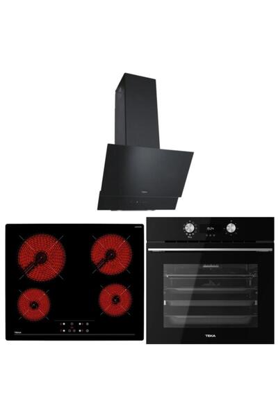 Teka Siyah Ankastre Set ( HLB 8416 Airfry Fırın BK - TZ 6415 - ATV 60 )