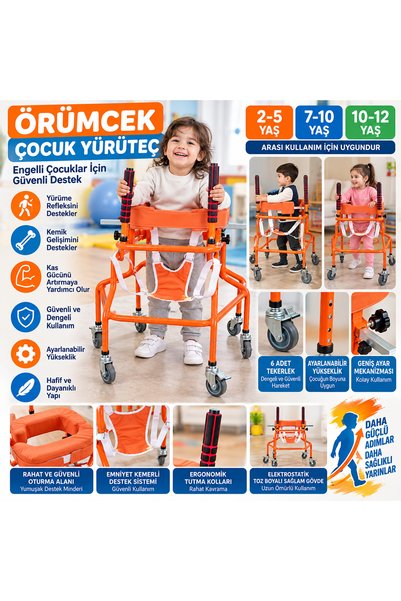 SİMYAMED Örümcek Çocuk Yürüteç Engelli Örümceği
