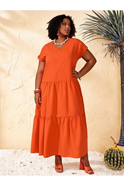 Sheya Rochie maxi, portocaliu