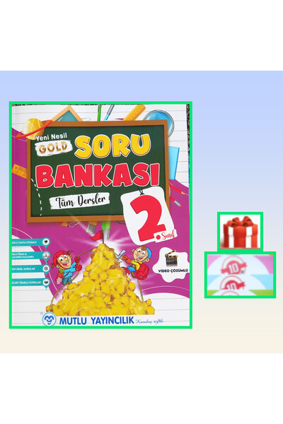 Mutlu Yayıncılık 2. Sınıf Gold Tüm Dersler Soru Yeni Nesil 1 Adet 10 Serüven ...