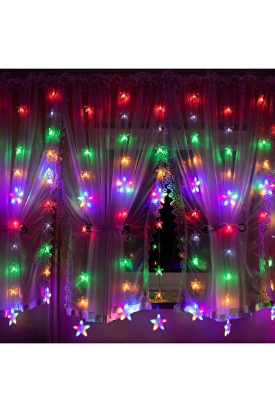 unbranded Instalatie lumina tip perdea cu 180 LED-uri, 2m, pentru interior/ex...