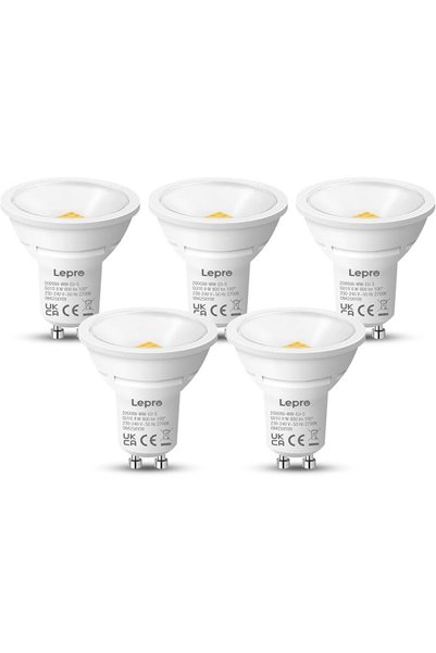 LEPRO مصابيح LED GU10، مصباح إضاءة موفر للطاقة، أبيض دافئ 2700K، 800 لومن، 8 ...