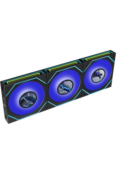 StepCo UNI FAN Reverse SL INF LCD FLEX 3x120mm Siyah Kasa Fanı (G9F.12RSLIND1F3B.00)
