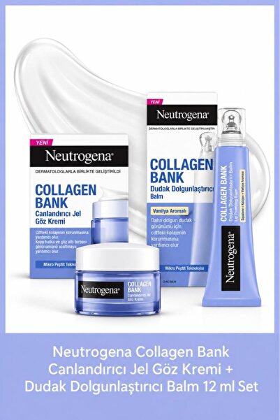 Neutrogena Collagen Bank Dudak Dolgunlaştırıcı Balm 12ml + Collagen Bank Canl...