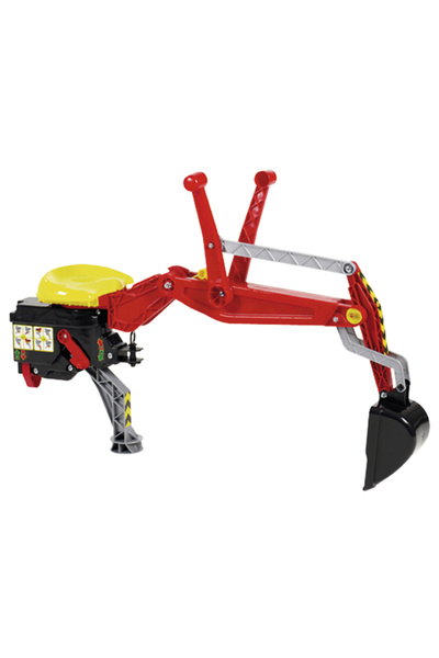 Rolly Toys Excavator cu roată spate și blocare, roșu