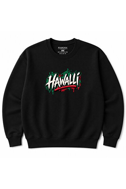 Rabona Fashion Hawalli Kuwait Men's Graphic Printed Sweatshirt – Green & Red ...