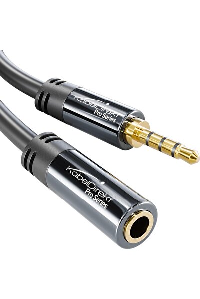 Kırılmaz metal gövdeli kulaklık 3,5mm uzatma kablosu – 2m