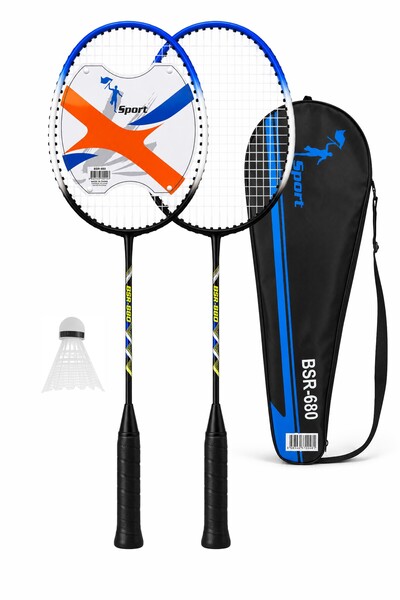 Telvesse 4-teiliges Semi-Pro-Set mit Tasche, Badmintonschläger-Set, 2 Schläge...