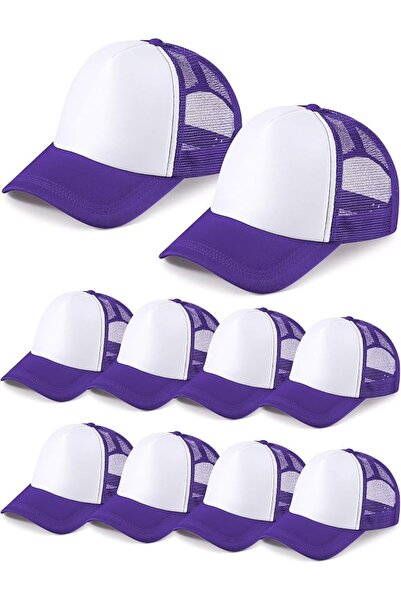 Tarpop 10 Pcs Sublimation Blank Trucker Hats Bulk Mesh Baseball Cap Polyester...