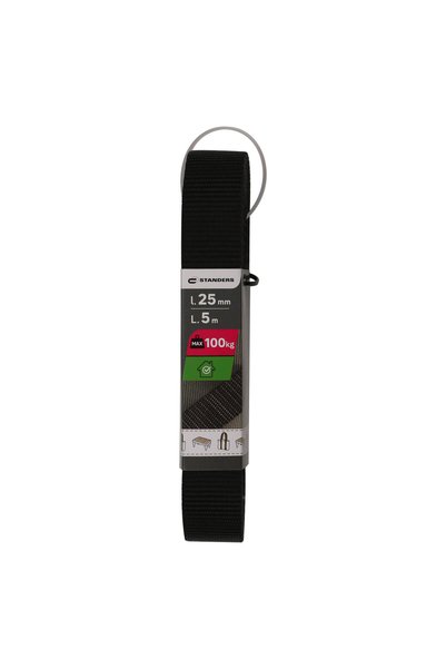 ANTBRO Chinga din Polipropilena, Neagra, Ø 25 mm, Lungime 5 m, Rezistenta max...