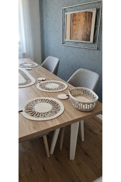 AKFECAN 14 Piece Jute Supla Runner Set