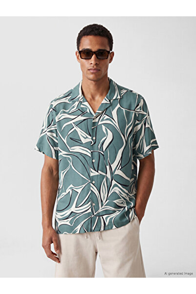 LC Waikiki Cămăși pentru bărbați din viscoză brodate STANDARD Fit, Sparkling ...