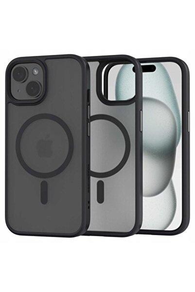 spacecase Husă Hibridă Mag iPhone 15 Plus negru