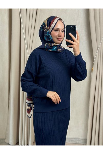 Nuss 702 Kendinden Fitilli Merserize Etekli Takım Lacivert