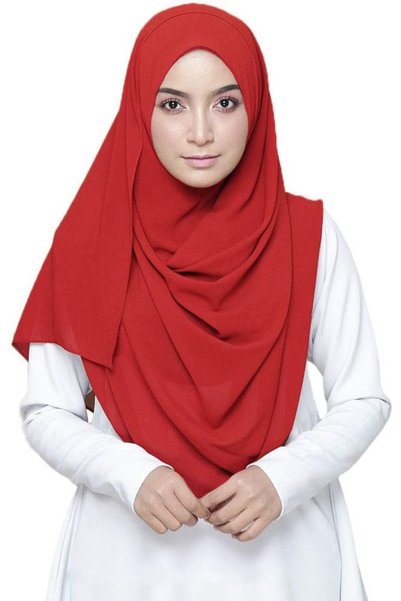 LMVERNA وشاح شيفون فقاعي لون سادة للنساء، وشاح حجاب طويل ناعم وأنيق، وشاح لفّ