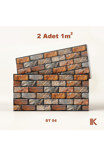 shop Kumlu Strafor Duvar Paneli Düz Tuğla Desenli 100 × 50 × 2 cm – 12 Adet /...