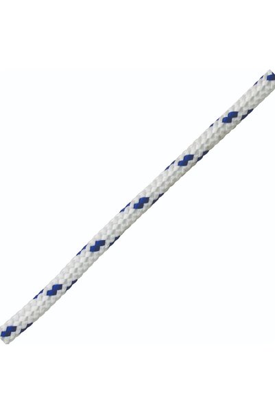 ANTBRO Franghie din Polipropilena, Alb cu Albastru, 12 mm x 50 m, Rezistenta ...