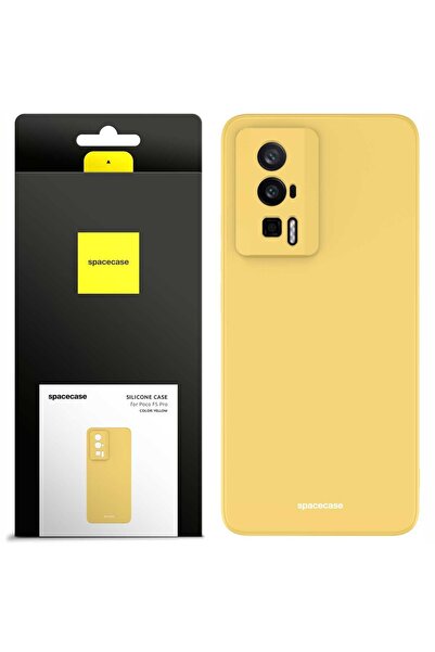 spacecase Husă de silicon Poco F5 Pro galbenă