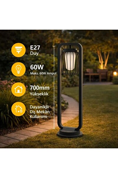 ACK Bahçe Armatürü Gordion E27 Max 60W 700Mm AG36-00612