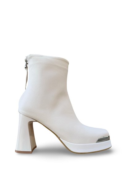 Guja 26K414-2 Beige Women's Winter Leather Heeled Boots
