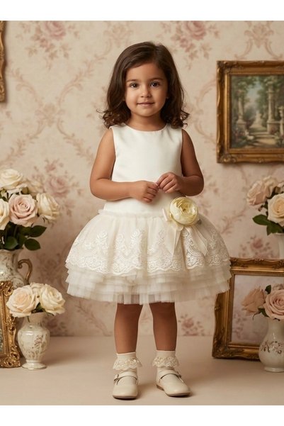 special gift house Children's dress consisting of 3 pieces (dress - small bag...