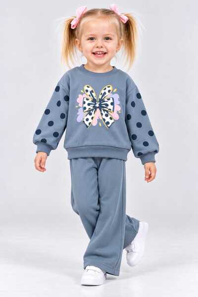 Beray Three-Ply Sharded Combed Cotton Sweatshirt Children's Set
