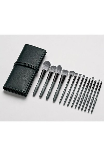 BLUEDOES 14 PCS Professional Makeup Brush Set with PU Leather Travel Case, Ul...