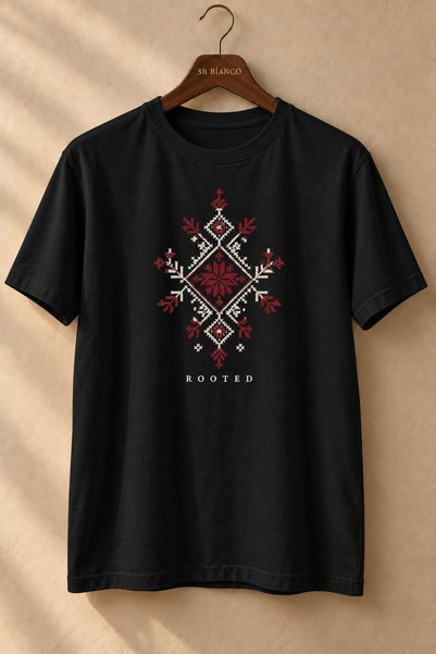 SB BİANCO Tricou premium unisex supradimensionat, imprimat, cu aspect de brod...