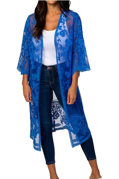 YouKD Women's Lace Cardigan See Through Dress Boho Long Kimono Beach Swimsuit...