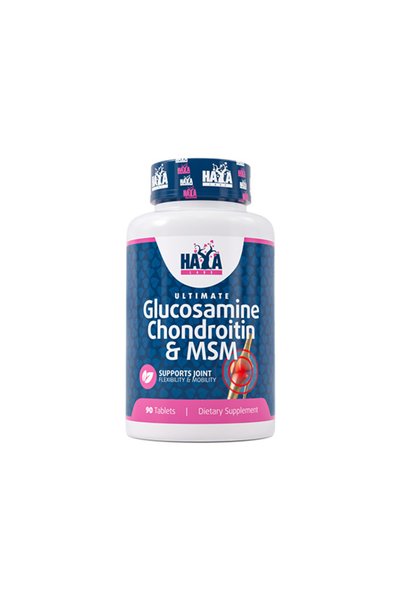 haya labs Ultimate Glucosamine Chondroitin & MSM - Supliment articular, 90 ta...
