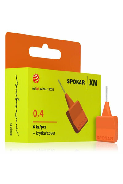 Spokar Xm Μεσοδόντια Βουρτσάκια 0.4mm Πορτοκαλί 6 τεμάχια