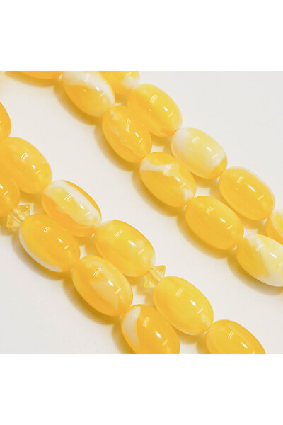 Generic Brand Amber Dust Rosary Prayer Beads – 33 Beads, 8–12mm Barrel Tasbih, 21g