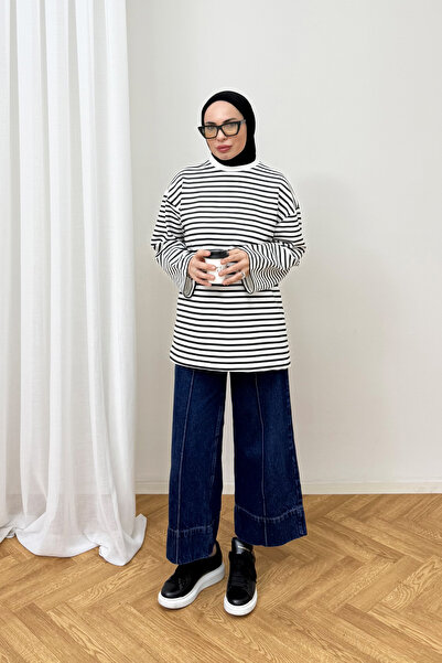 Melike Tatar Striped Two-Thread Tunic 93-386