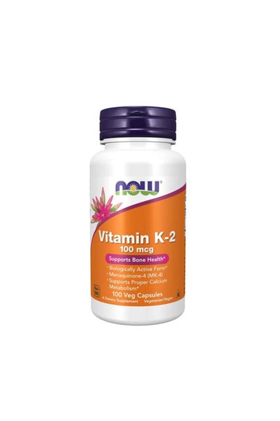 Now Vitamina K-2 / 100mcg / 100 capsule vegetale.