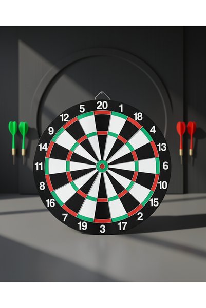 ASTRALTECH 12 Inch Dart Board Includes 4 Dart Arrows