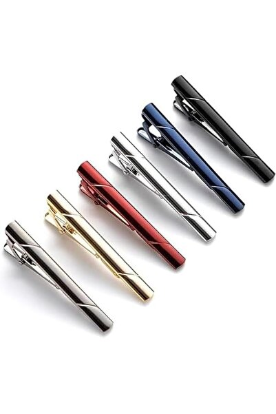 GENERAL 6 Pcs Tie Clips for Men Classic Tie Bar Clip Set, Minimalist Tie Clip...