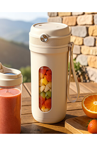 Taşınabilir Blender 350 ML Güçlü Motorlu