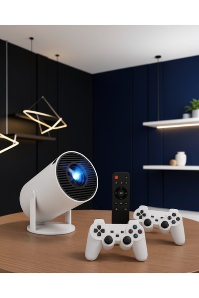 ASTRALTECH Taşınabilir Kablosuz Mini Projeksiyon 1080P