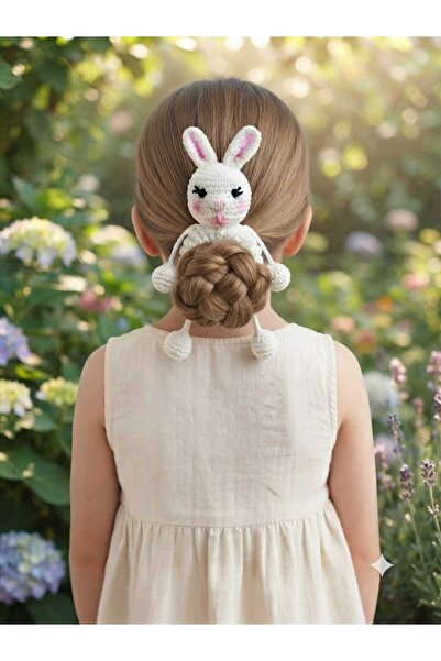 AKFECAN Hand Knitted Rabbit Model Rubber Buckle