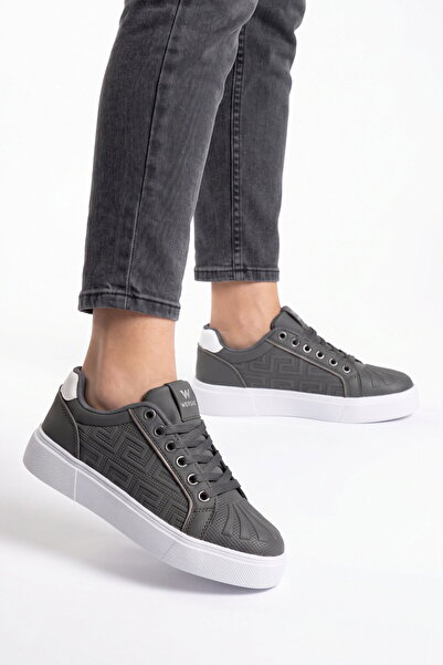 WALKWAY Smoked Laced Thick Comfortable Sole Women's Casual Walking Shoes Snea...